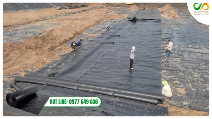 Màng chống thấm HDPE là giải pháp lót đáy được sử dụng rộng rãi trong các công trình