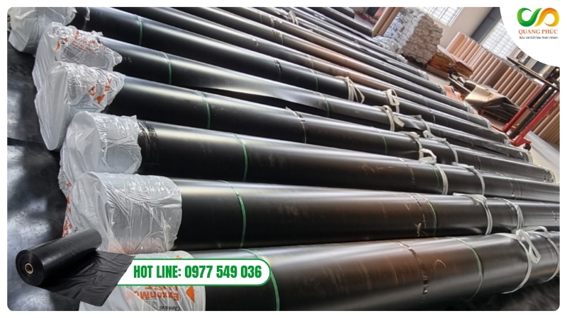 Màng HDPE chống thấm được dùng làm lớp lót đáy và phủ mái bãi rác