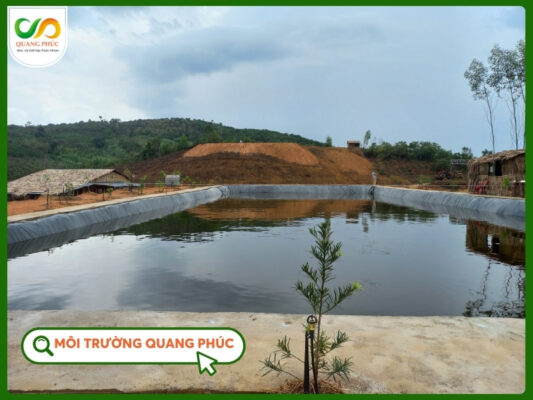 Thi công hồ chứa nước HDPE